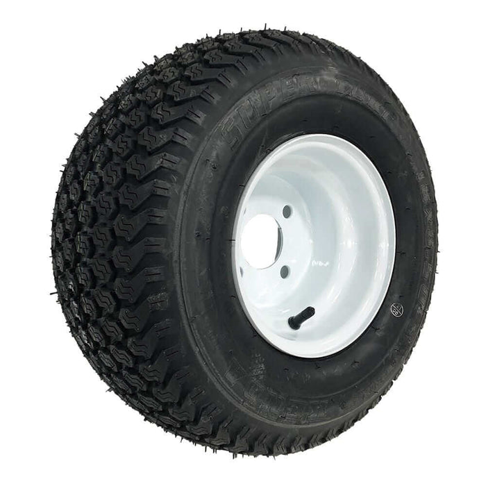 18x8.5-8 Turf All Terrain Tires and 8" OEM Steel Golf Cart Wheels Combo - Set of 4 (Fits all carts!)