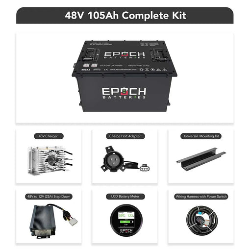 Epoch 48V 105Ah Lithium Battery Kit