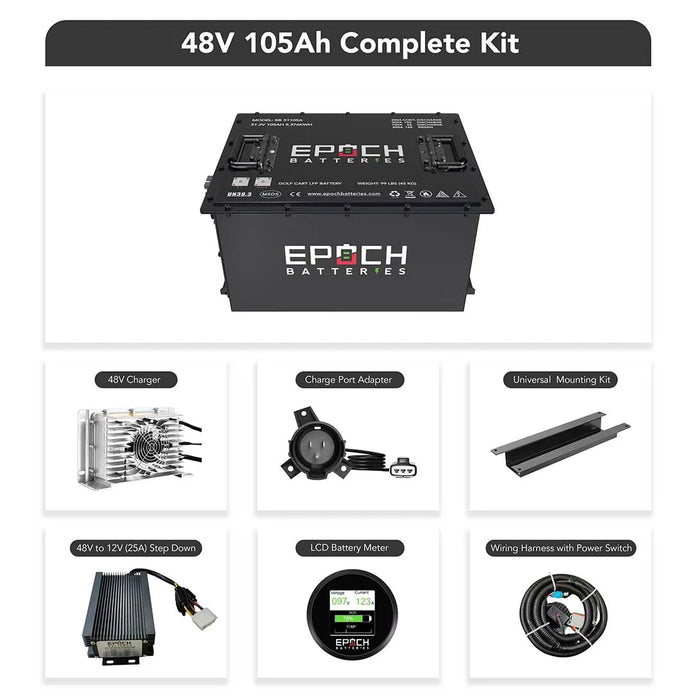 Epoch 48V 105Ah Lithium Battery Kit