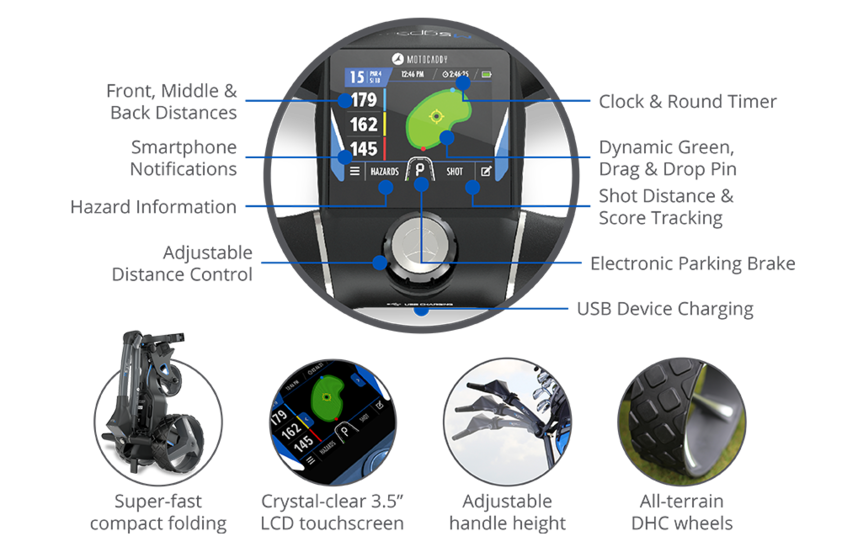 Motocaddy M5 GPS DHC Electric Golf Caddy Cart