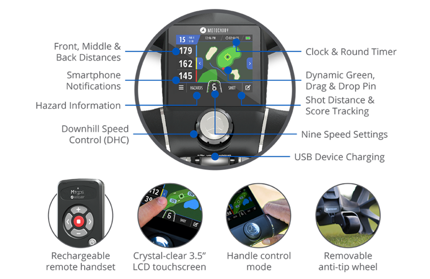 Motocaddy M7 GPS Remote Control Electric Golf Cart